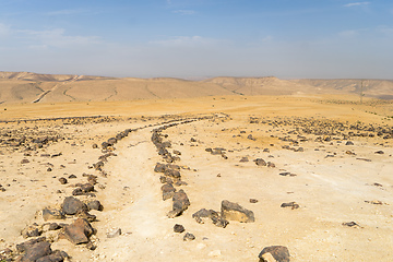 Image showing Desert trekking in Israel