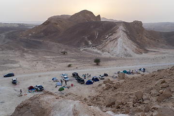Image showing Desert camping in Israel