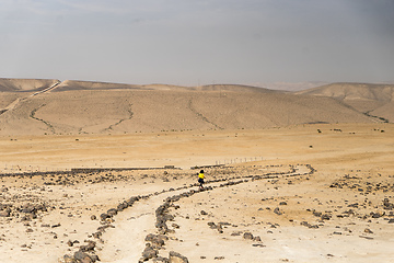 Image showing Desert trekking in Israel