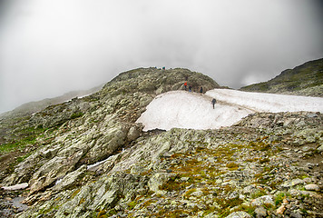 Image showing Mountain hiking in Norway