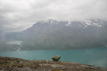 Image showing Mountain hiking in Norway