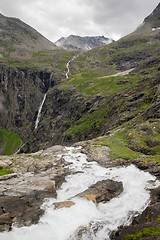 Image showing Dramatic norwegian landscape in cold summer