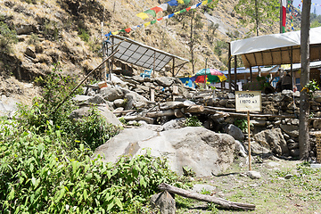 Image showing Nepal village in mountains