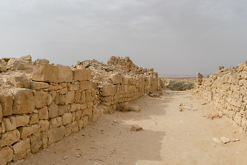 Image showing Shivta archaeology ruins in israel