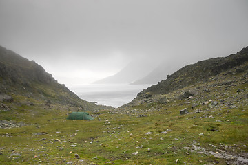 Image showing Mountain hiking in Norway