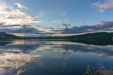 Image showing Romantic lake landscape in europe