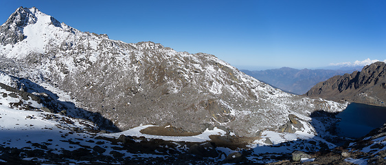 Image showing Mountain Himalata Summit in Nepal