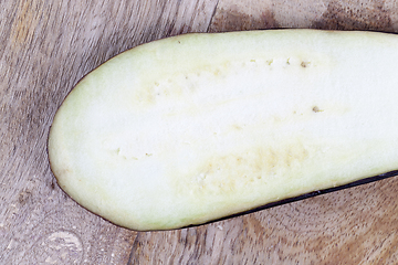 Image showing half an eggplant