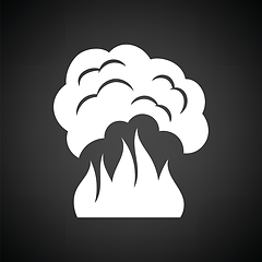Image showing Fire and smoke icon