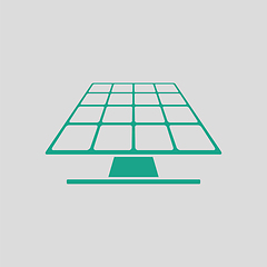 Image showing Solar energy panel icon