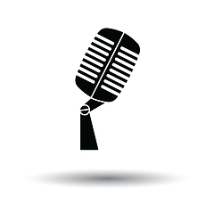 Image showing Old microphone icon