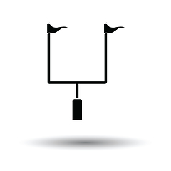 Image showing American football goal post icon