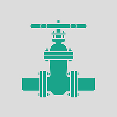 Image showing Pipe valve icon