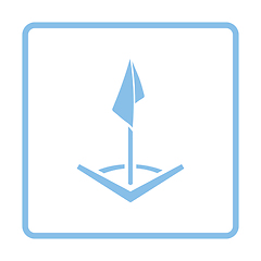 Image showing Soccer corner flag icon