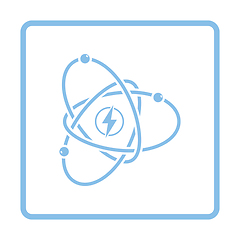 Image showing Atom energy icon