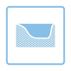 Image showing Dogs sleep basket icon