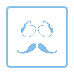 Image showing Glasses and mustache icon