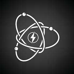 Image showing Atom energy icon