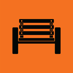 Image showing Tennis player bench icon