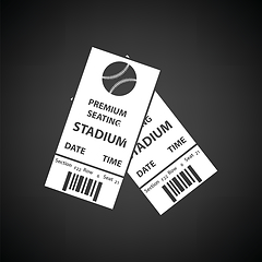 Image showing Baseball tickets icon