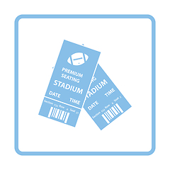 Image showing American football tickets icon