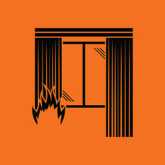 Image showing Home fire icon