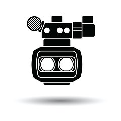 Image showing 3d movie camera icon