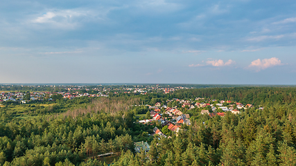 Image showing Polish part of Bialowieza Forest to north
