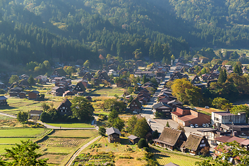 Image showing Japanese Shirakawago village 