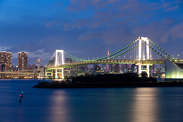 Image showing Tokyo city at night