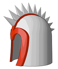 Image showing The helmet armor object vector or color illustration