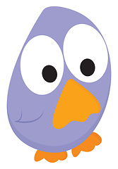 Image showing Cartoon blue bird set isolated white background vector or color 