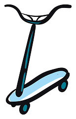 Image showing Scooter illustration vector on white background 