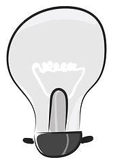 Image showing light blub vector or color illustration