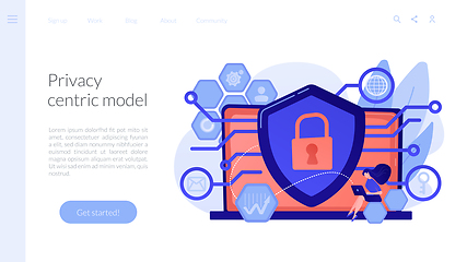 Image showing Privacy engineering concept landing page.