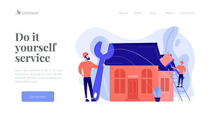 Image showing DIY repair concept landing page.