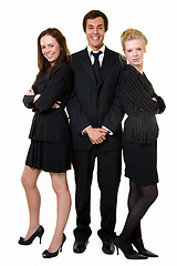 Image showing Three office workers