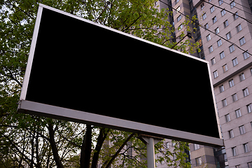 Image showing Blank billboard for advertising at the city around, copyspace for your text, image, design