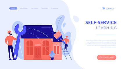 Image showing DIY repair concept landing page.