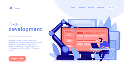 Image showing Open automation architecture concept landing page.