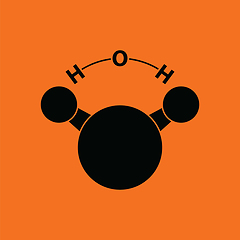 Image showing Icon of chemical molecule water