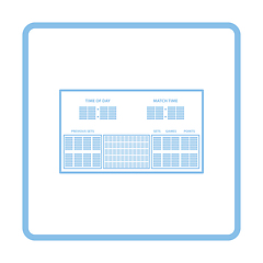 Image showing Tennis scoreboard icon