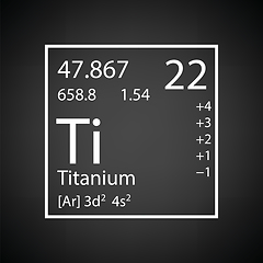 Image showing Icon of chemistry element