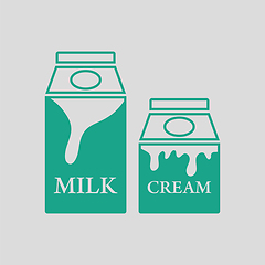 Image showing Milk and cream container icon