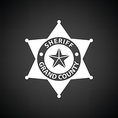 Image showing Sheriff badge icon