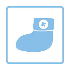 Image showing Baby bootie ico