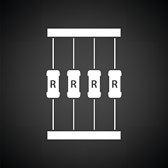 Image showing Resistor tape icon