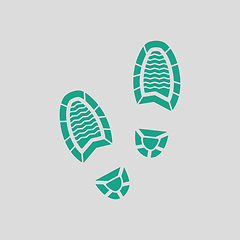 Image showing Man footprint icon