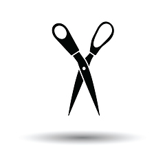 Image showing Tailor scissor icon