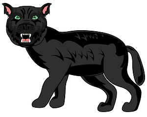 Image showing Vector illustration of the wildlife blackenning panther